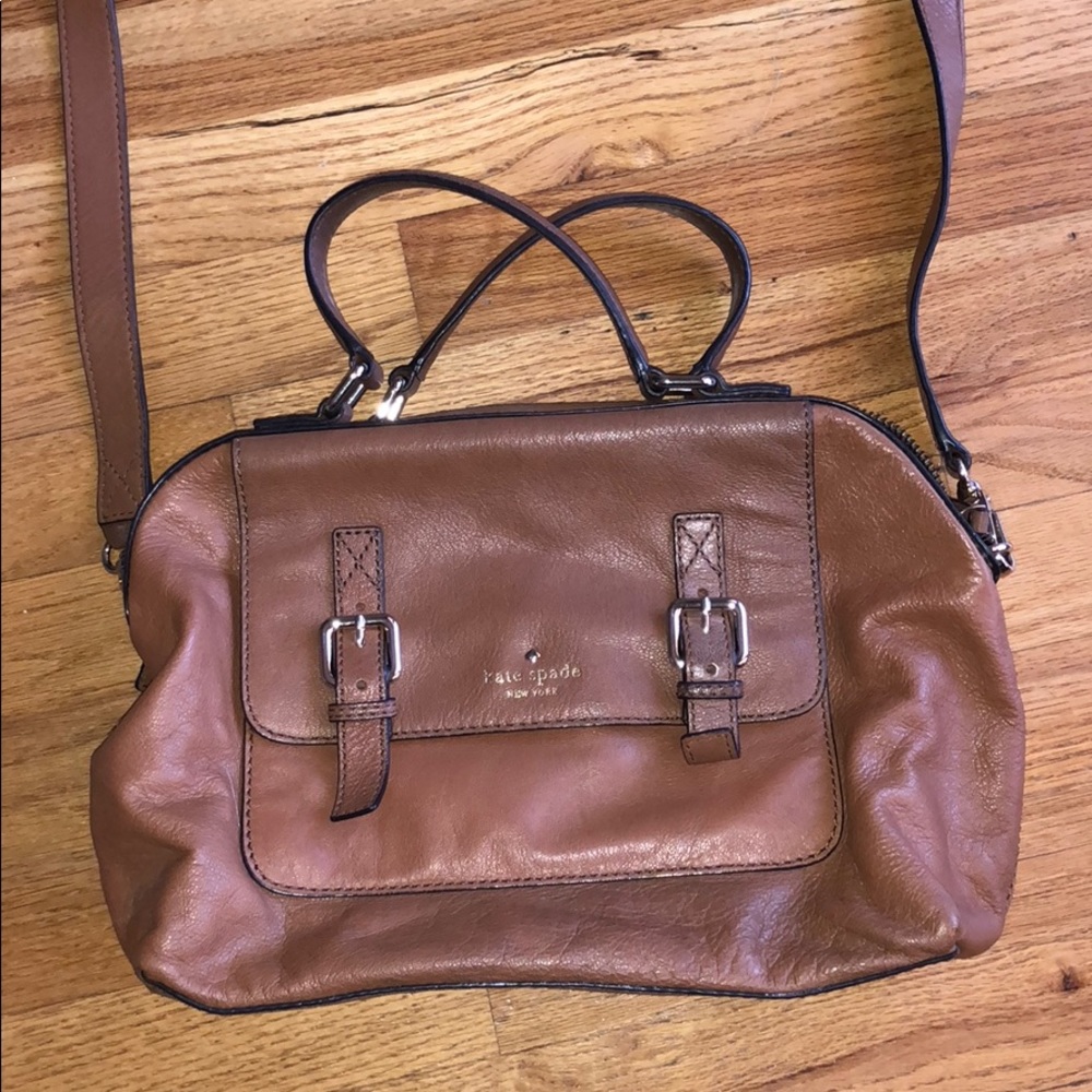 Brown leather Kate Spade purse